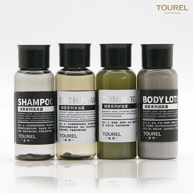 Wholesale Shampoo Soap Bathroom Amenities One Time Use Toiletries Guestroom Amenity Set Hotel Toileties
