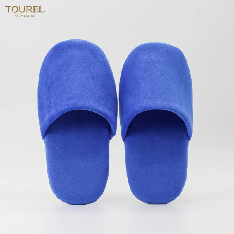 Luxury Washable Soft Thick Sole Hotel Slippers Custom Plush Japanese And Korean Cotton Beige Hotel Slipper