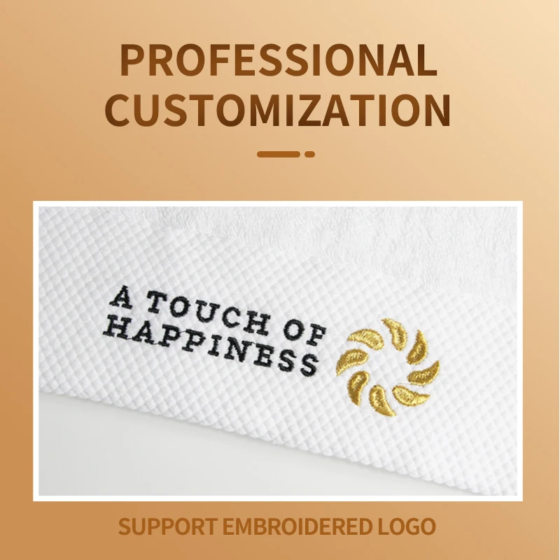 100% Cotton Customized Logo Luxury Wedding Door Gift Bath Towel Set With Gift Box