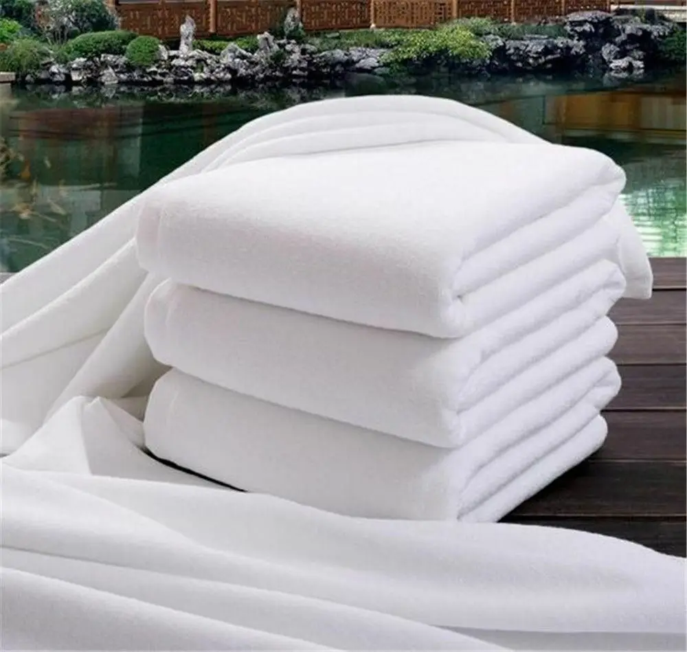 Toallas Premium de Hotel y Hogar 100% Algod&oacute;n Blanco S&uacute;per Calidad Secado R&aacute;pido y Toalla de Ba&ntilde;o Comprimida Color S&oacute;lido