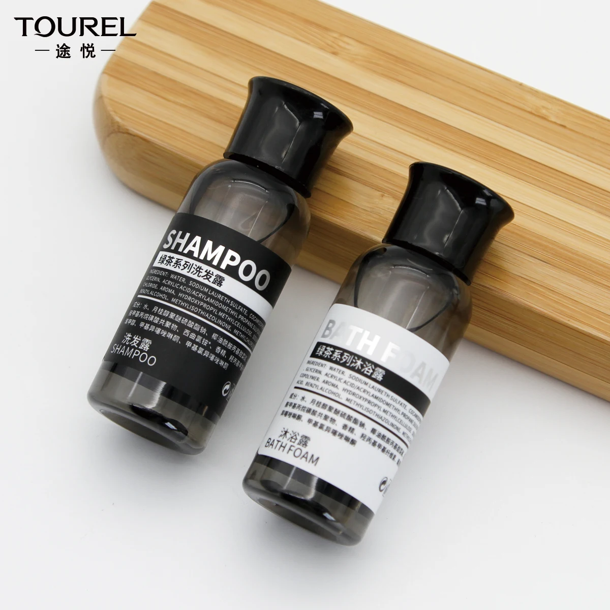 Disposable Hotel Amenities Empty Container 30ml Plastic Pet Bottle Empty Shampoo Bottle For Hotel Amenities