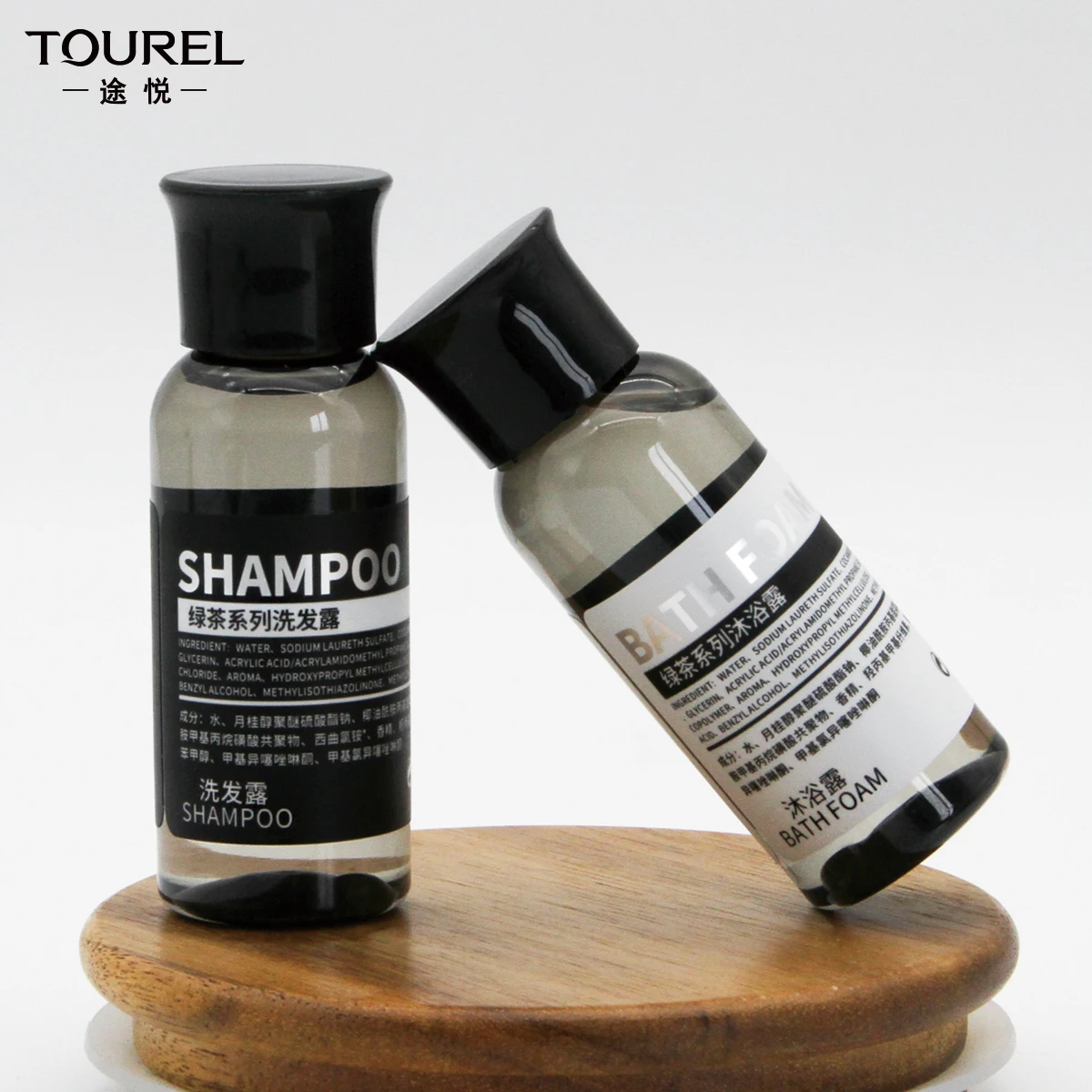 Disposable Hotel Amenities Empty Container 30ml Plastic Pet Bottle Empty Shampoo Bottle For Hotel Amenities