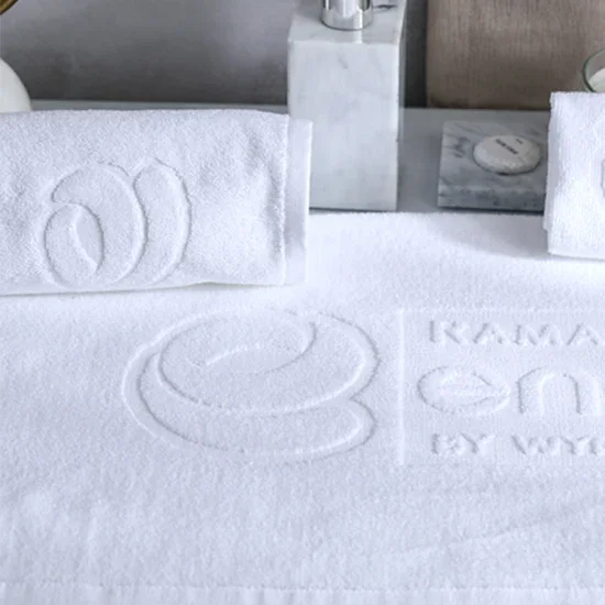 Set de Toalla de Ba&ntilde;o de Lujo Jacquard Blanca de Hotel 70x140cm 100% Algod&oacute;n Toalla de Playa Grande de Marca Absorbente de Secado R&aacute;pido Toalla de Ba&ntilde;o