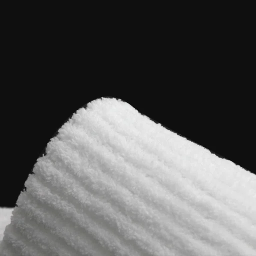 Hotel Home Stay Striped Coral Fleece Eco-friendly Cotton Thick Closed Toe Slippers
