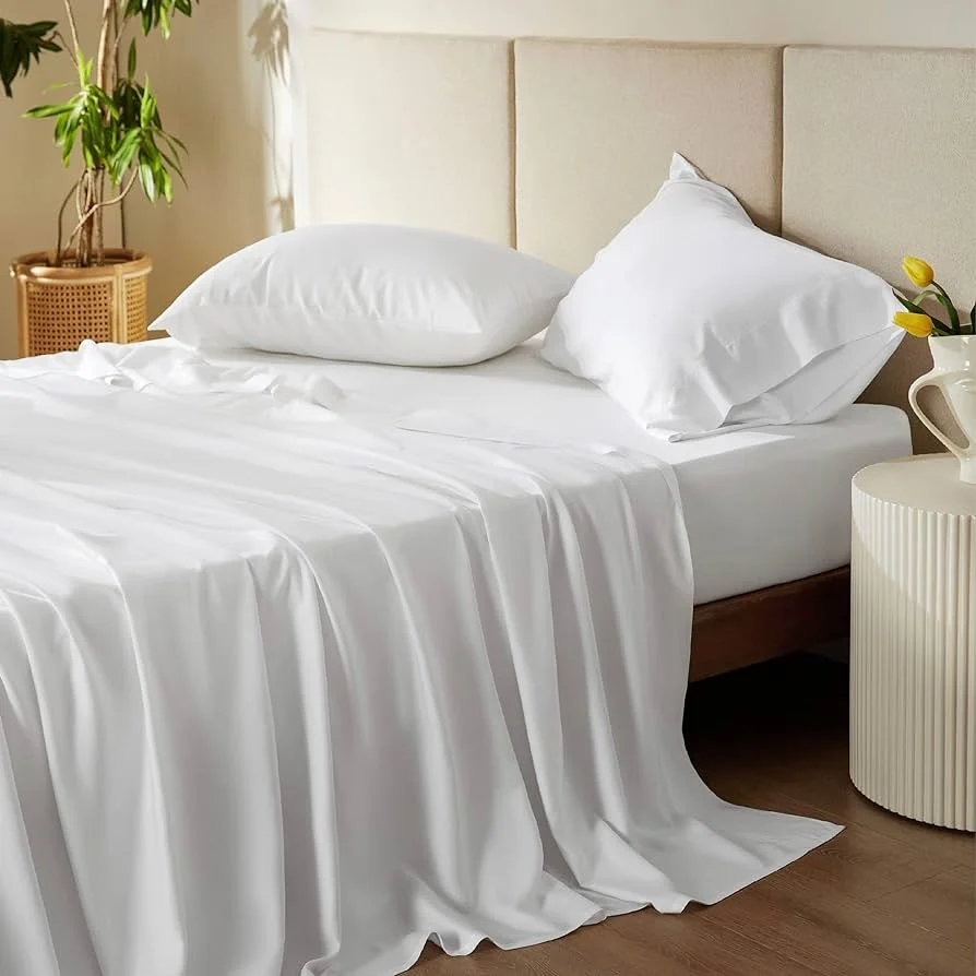 Bestsheet Hotel Bedding Twin Xl 3-piece Cotton Bedsheet Set With 300tc Woven Striped Pattern 4pc Set