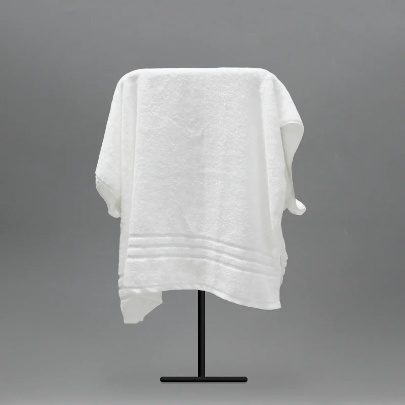 Toalla de hotel desechable de lujo, color liso, lavable, con logo bordado, comprimida, de secado r&aacute;pido, 80 x 180 cm, 600-800 gsm