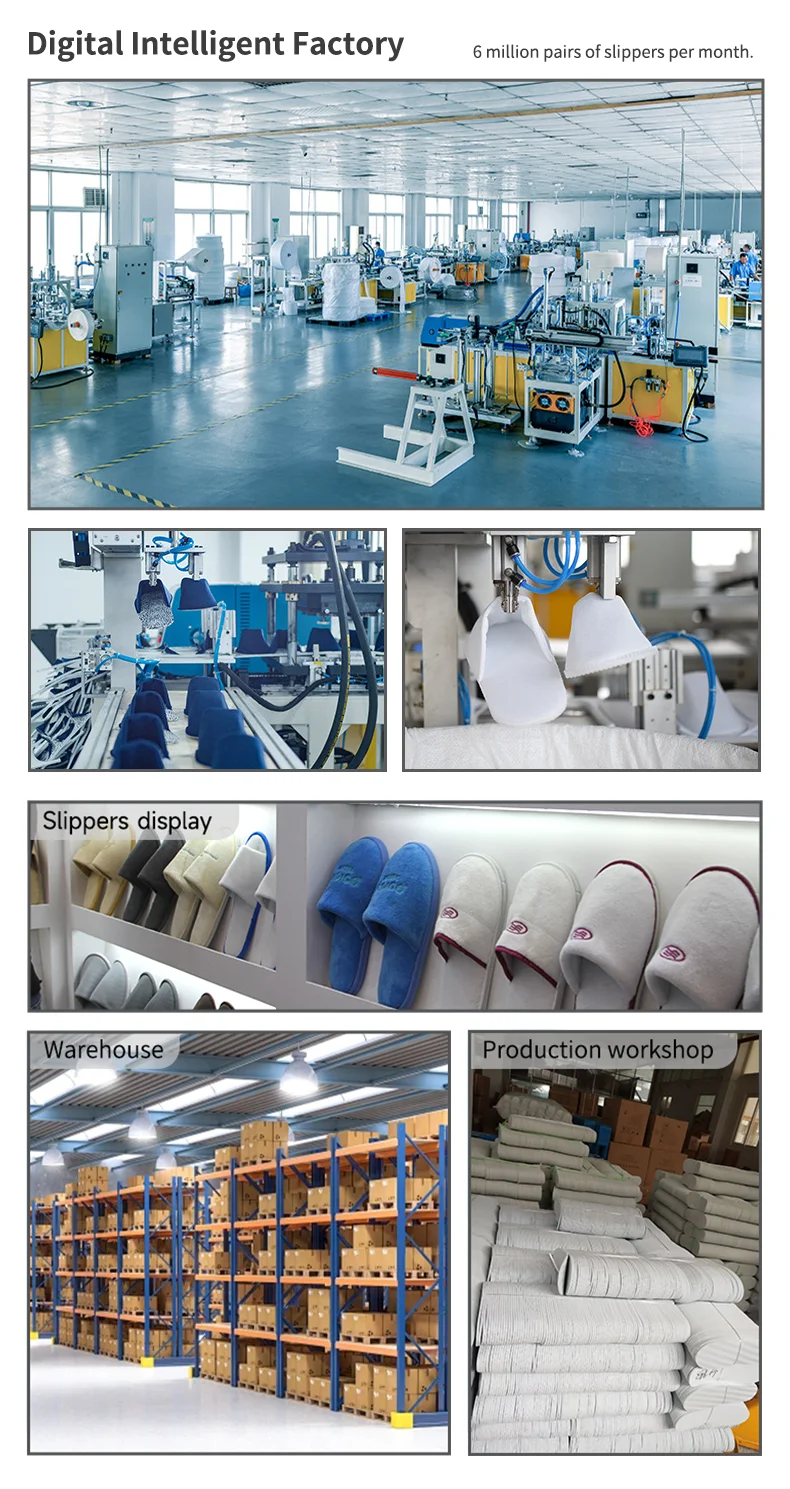 Yangzhou United Factory Custom Logo Bride And Bridesmaid Wedding Slipper Hotel Amenities