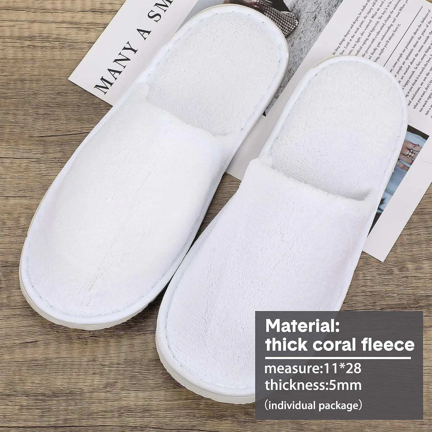 Custom Logo Disposable Hotel Slippers Whole Shaped New Style Non-woven Guest Amenities