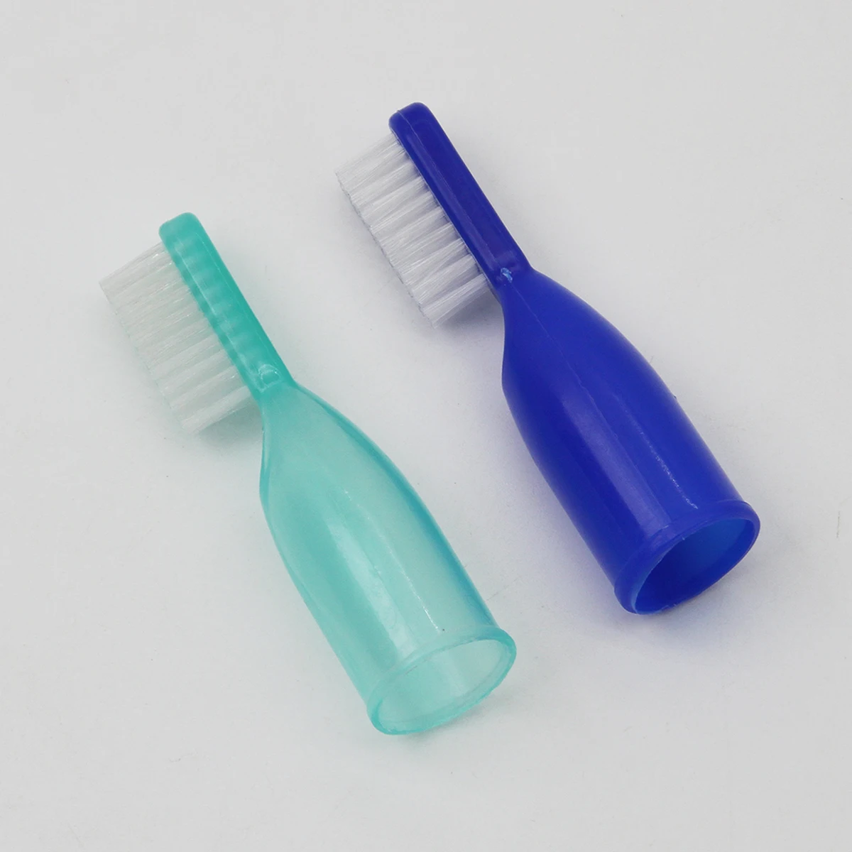 Circular Plastic Finger Toothbrush Prison Supplies Thumb Plastic Toothbrush Detention Facility Finger Toothbrush