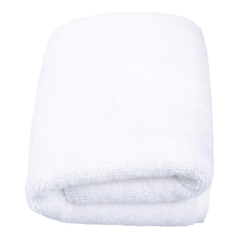 Wholesale White Cotton Embroidered Hotel Bath Towel