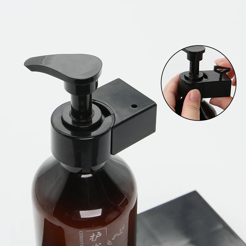 Wall Mounted Anti Theft Plastic Hand Soap Dispenser Bracket With Lock For Kitchen & Bathroom Use