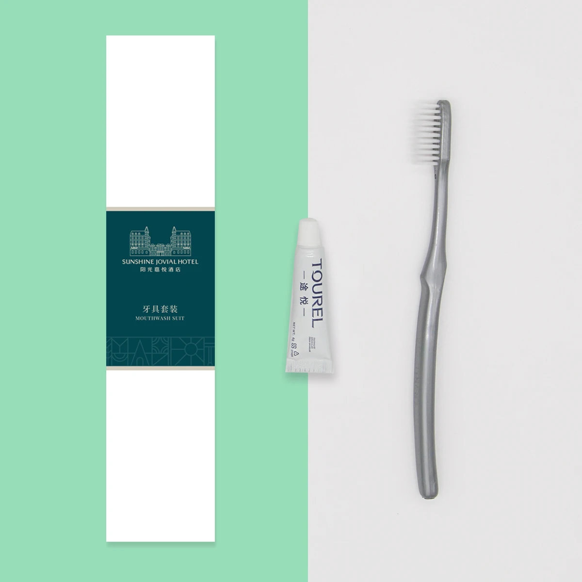 Disposable Hotel Toothbrush And Shampoo/soap Foam All-in-one Bath Essentials