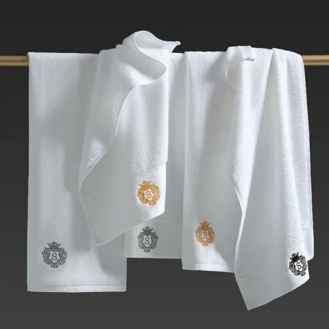 Luxury Hotel Towel Set 100% Cotton Face Hand And Bath Towels Quick Dry Spa Towel Set