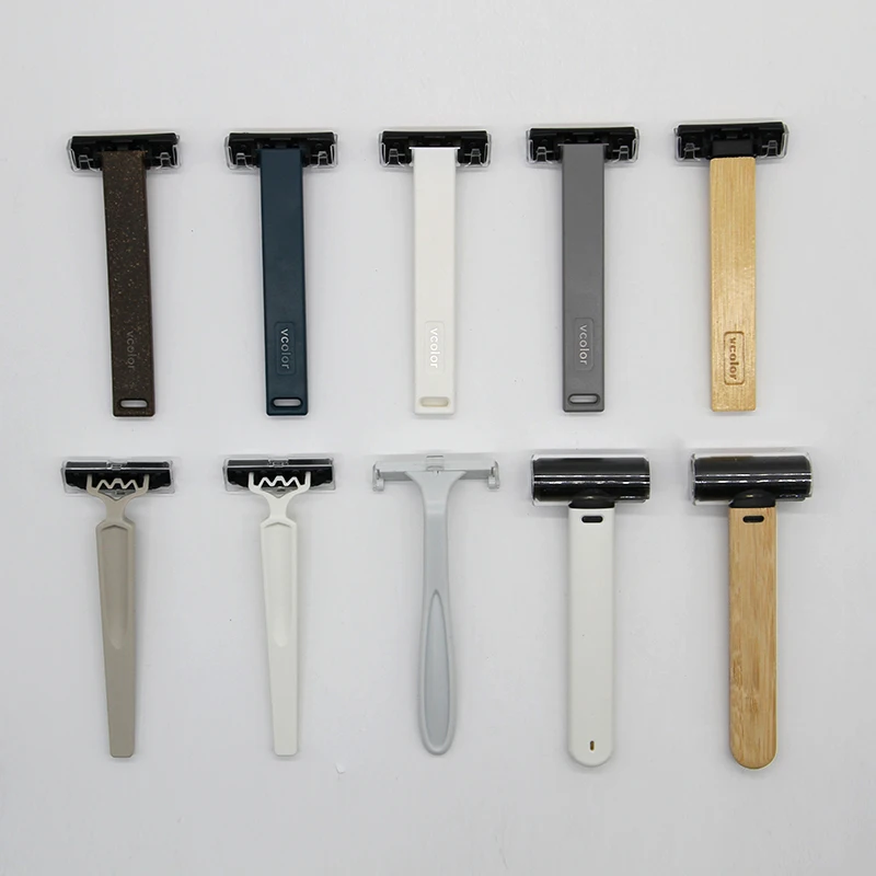 Maquinilla de afeitar desechable de seguridad de triple hoja para hombre Care, paquete de cuchillas desechables con logotipo