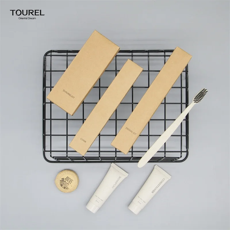 Custom Luxury Disposable Biodegradable Eco-friendly 5 Star Toiletries Set For Guests In Hotels And Bathrooms Oem Accessory Kit