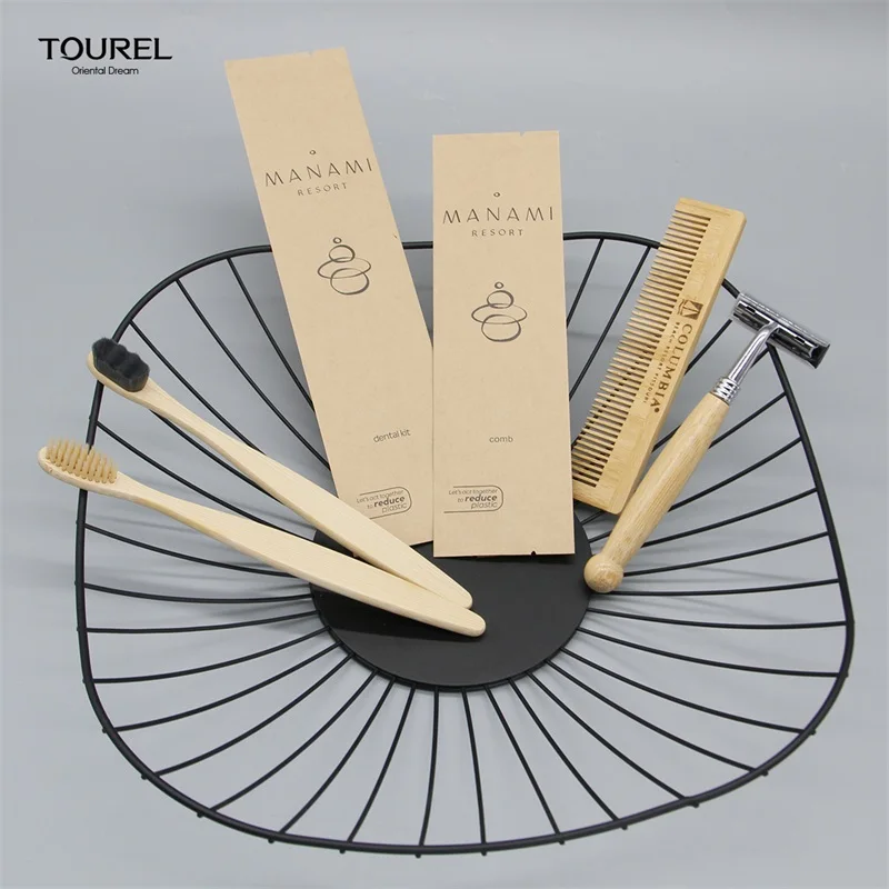 Eco-friendly Pet Portable Hotel Amenities Set Fsc Kraft Paper Package For Hotel Toiletries China Hotel Amenity Kit