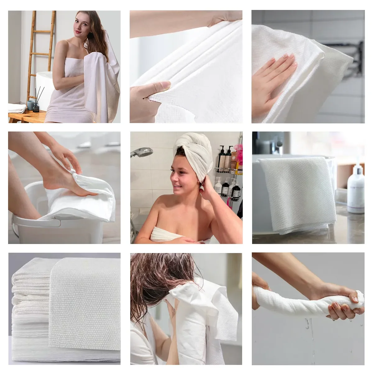 100*70 Thicker Bath Towel Large Disposable Cotton Compressed Towels Disposable Face Cleaning Towel Private Label