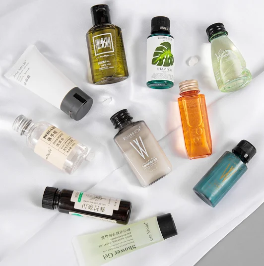 4pcs Hotel Shampoo Conditioner Body Lotion Bath Gel Mini Bottle For Boutique Resort Vacation Rental Travel Size Hotel Toiletries