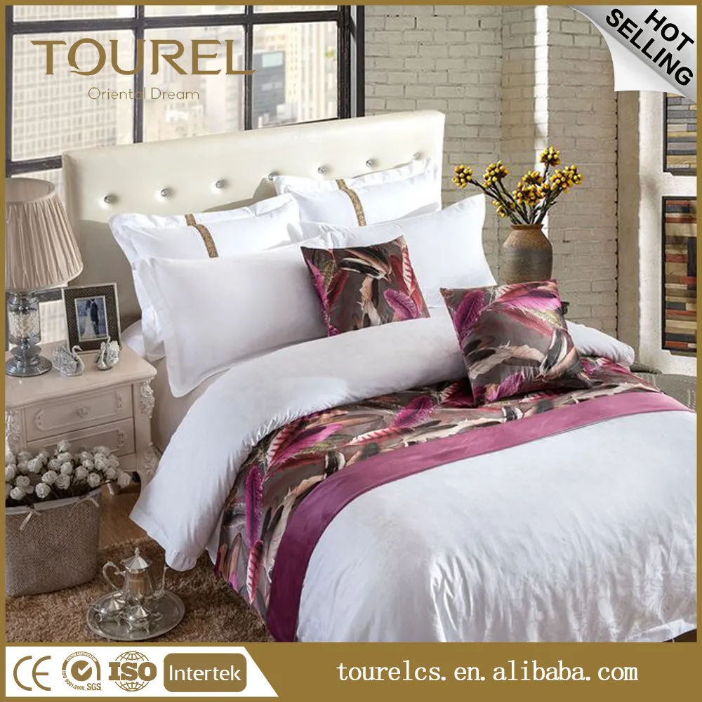 2024 China Supplier Factory Price Wholesale Luxury Star Hotel Sheets Duvet Cover Sets Bedding Bed Cover Cotton Deep Pocket 300tc