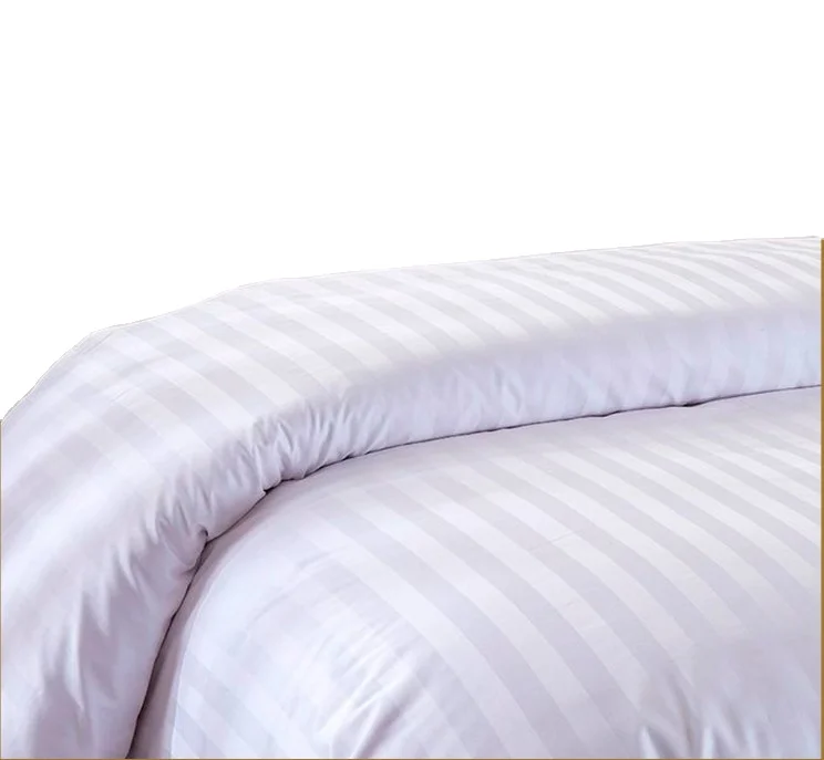 Wholesale Luxury 100% Cotton Hotel Bed Linen Set Customized Logo Egyptian Cotton 3 Pcs White Bed Sheets 180tc-500tc