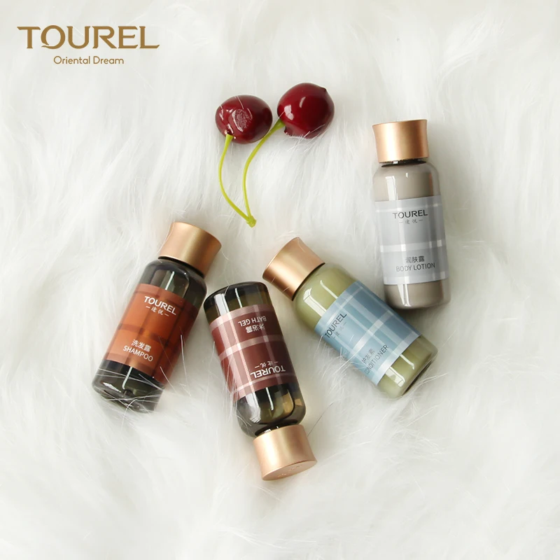 5 Star Hotel Disposable Body Wash Plastic Cosmetic Bottle Manufacturer Spa Amenities Set Hotel Supplies