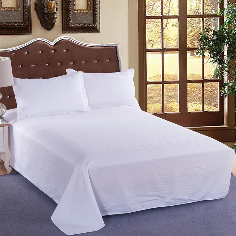 Wholesale 5 Star Luxury 100% Cotton Hotel Bedding Sets White Bed Sheets 300tc Eco-friendly All-season Wedding Four-piece Kit