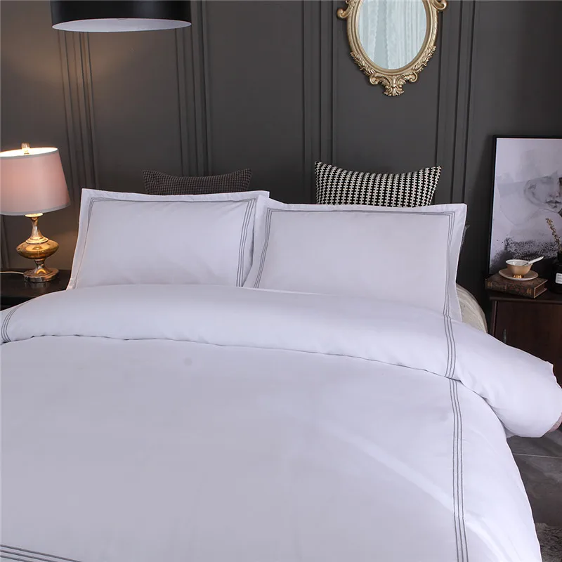 Wholesale Twin Queen King Size 4-piece Hotel Cotton 300tc Eco-friendly Luxury Bed Sheets Bedspread Bedding Set