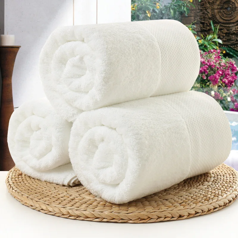Wholesale 100% Cotton Luxury Hotel Bath Kitchen Towel Beach Gym Fitness Fast Plum Soft Textile Disposable White Shower Cheap For