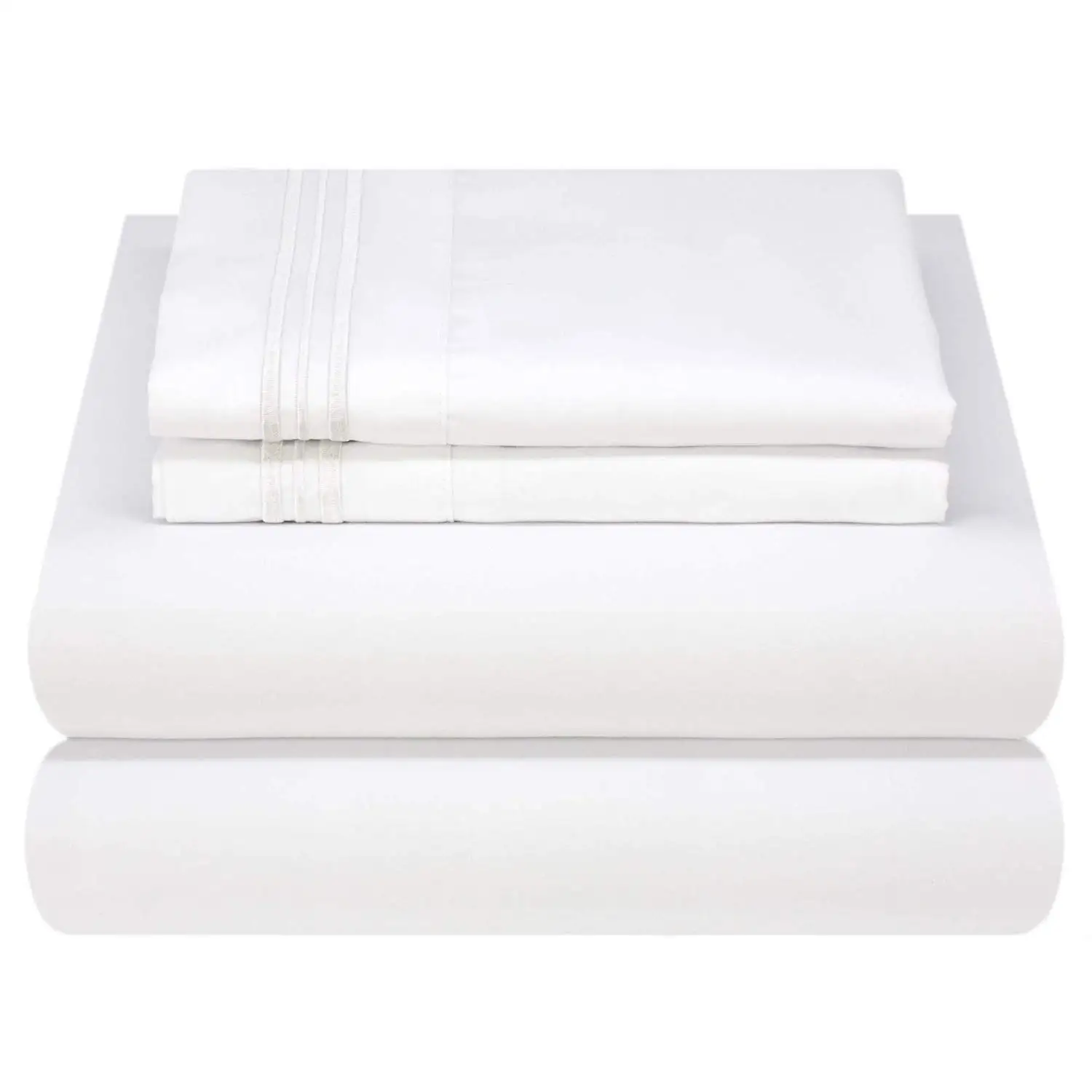Oem 5 Star Sheet Collection Fine Linens For Queen King Size Luxury Wash Pure White Used 60s Cotton Linen Hotel Bed Sheet