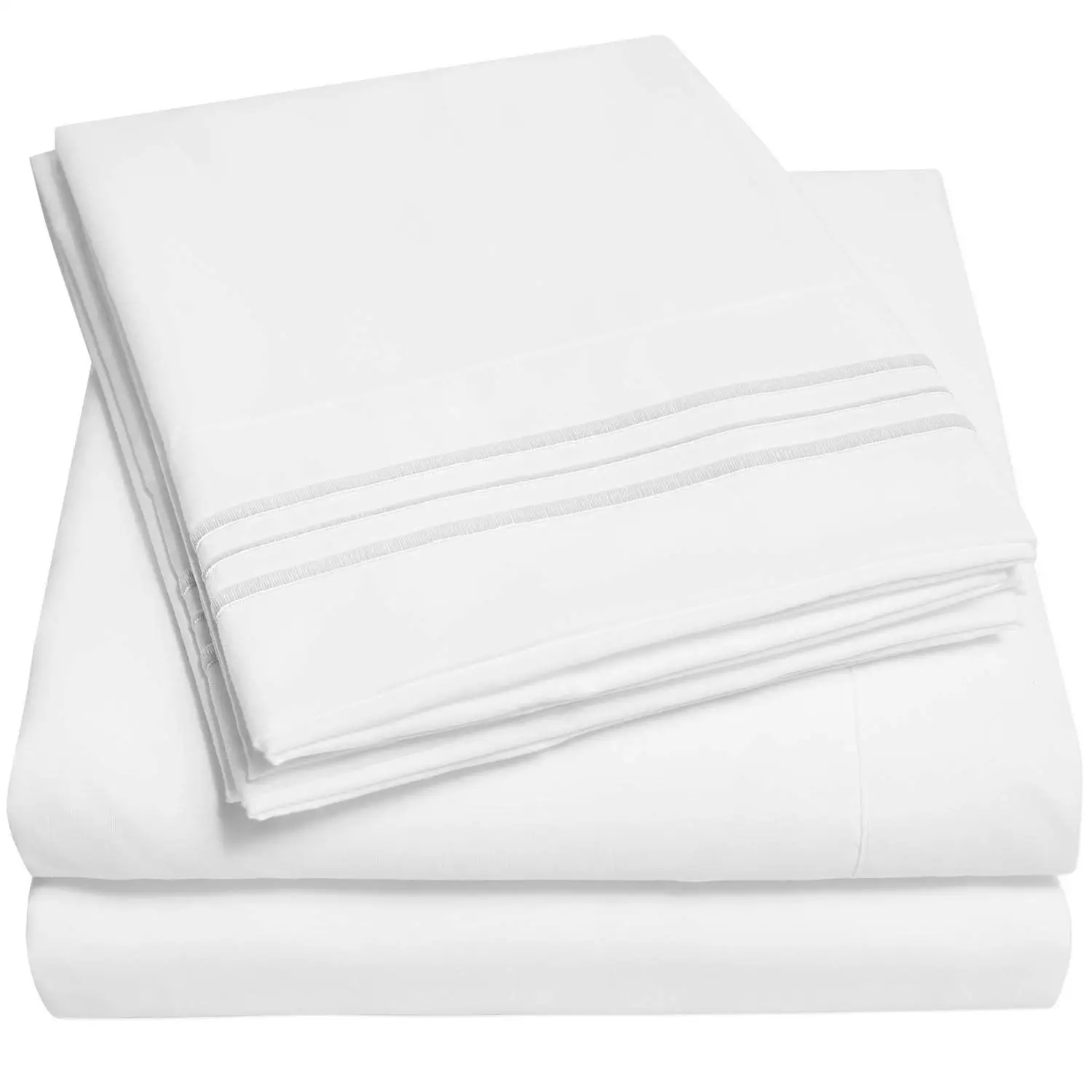 Oem 5 Star Sheet Collection Fine Linens For Queen King Size Luxury Wash Pure White Used 60s Cotton Linen Hotel Bed Sheet