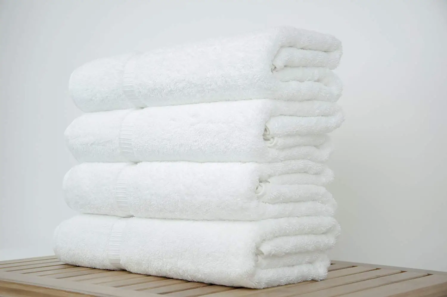 High Quality 100% Organic Egyptian Cotton White Striped Terry Cloth Face Towel Small Size Knitted Technique For Bathroom Use